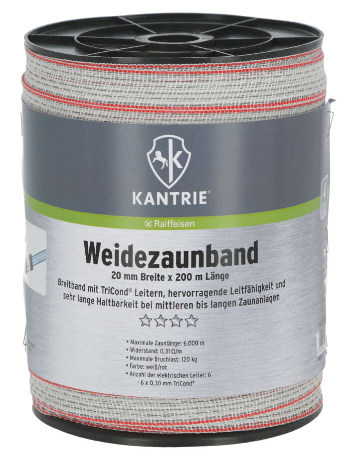 KANTRIE Weidezaunband für mittlere Zaunanlagen